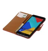 Lavato Custodia in pelle stile del libro per la galassia A7 (2016) Rosa