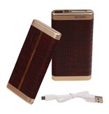 Power Bank D810 met ingebouwd iPhone kabel 10000mAh D.Bruin