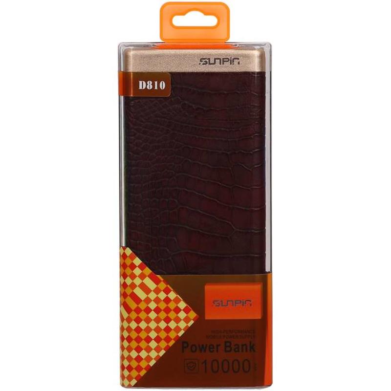 Banco D810 de alimentación con cable de D.Brown iPhone 10000mAh integrada