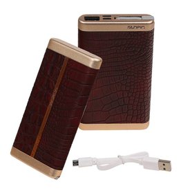 Powerbank D610 med indbygget iPhone-kabel 6000mAh D.Brown