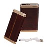 Power Bank D610 med integreret kabel iPhone 6000mAh d.brown