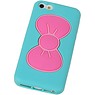 In piedi caso della farfalla TPU per iPhone 5 Turquoise