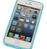 Stehend Schmetterlings-TPU für iPhone 5 Turquoise