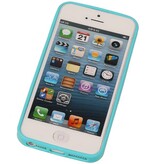 Stehend Schmetterlings-TPU für iPhone 5 Turquoise