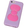Butterfly Standing TPU Case for iPhone 5 Purple