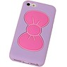 Papillon TPU pour iPhone 5 debout Violet