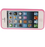 Butterfly Standing TPU Case for iPhone 5 Pink