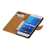 Croco Book Style Taske til Galaxy Core II G355H Hvid