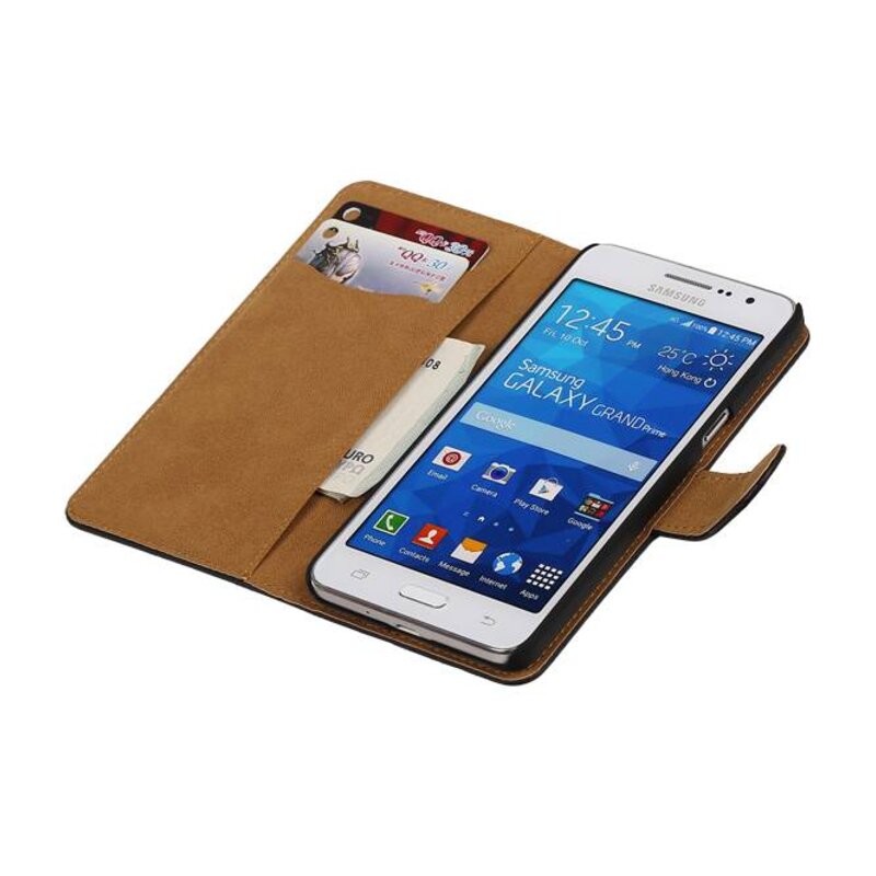 Croco Book Style Taske til Galaxy Core II G355H Sort