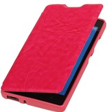 Caso Tipo EasyBook per Huawei Ascend G610 Rosa