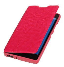 Easy Booktype hoesje voor Huawei Ascend G610 Roze
