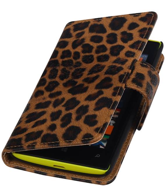 Chita Bookstyle Hoes voor Nokia Lumia 525 Bruin