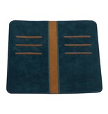 Portefeuille à rabat taille L bleu