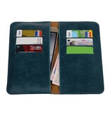 Pull Up Wallet Größe L Blau