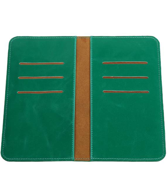 Pull Up Wallet Size L Green