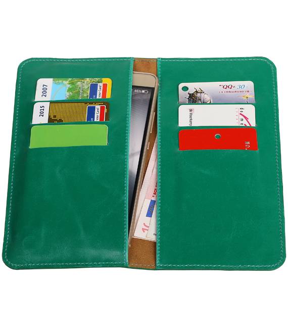 Pull Up Wallet Size L Green