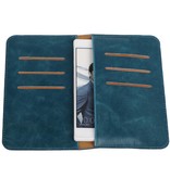 Pull Up Wallet Size M Blue