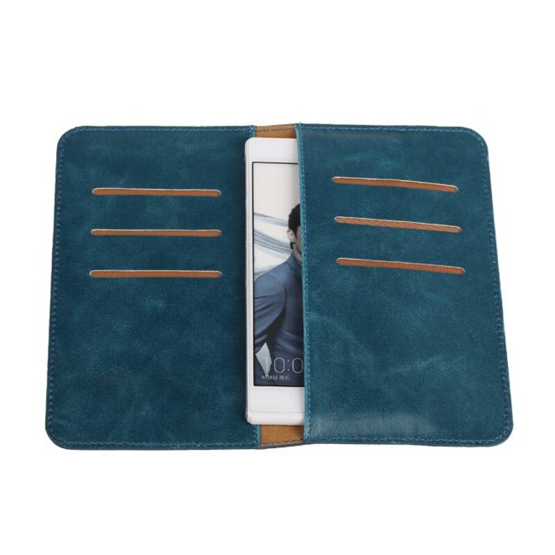 Portafoglio Pull Up Taglia M Blu