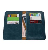 Pull Up Wallet Size M Blue