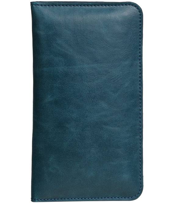 Pull Up Wallet Size M Blue