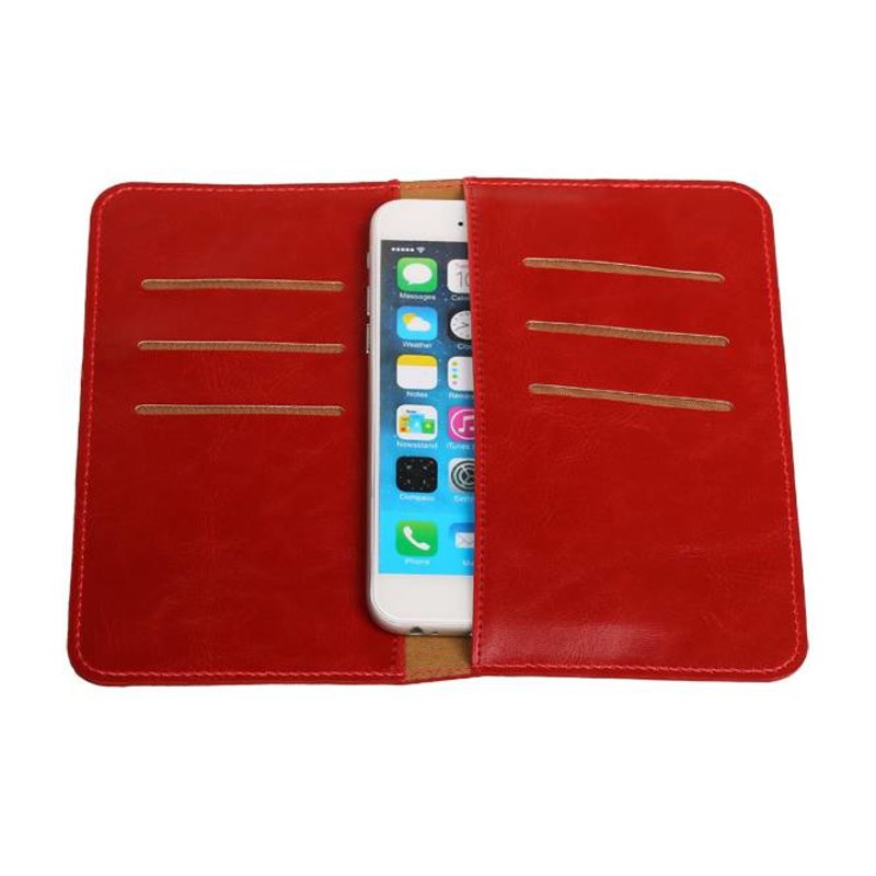 Portafoglio Pull Up taglia M rosso