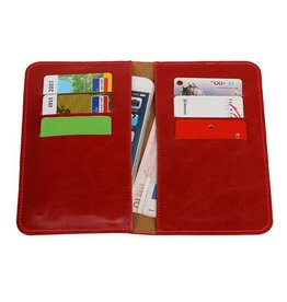 Pull Up Wallet Size M Red