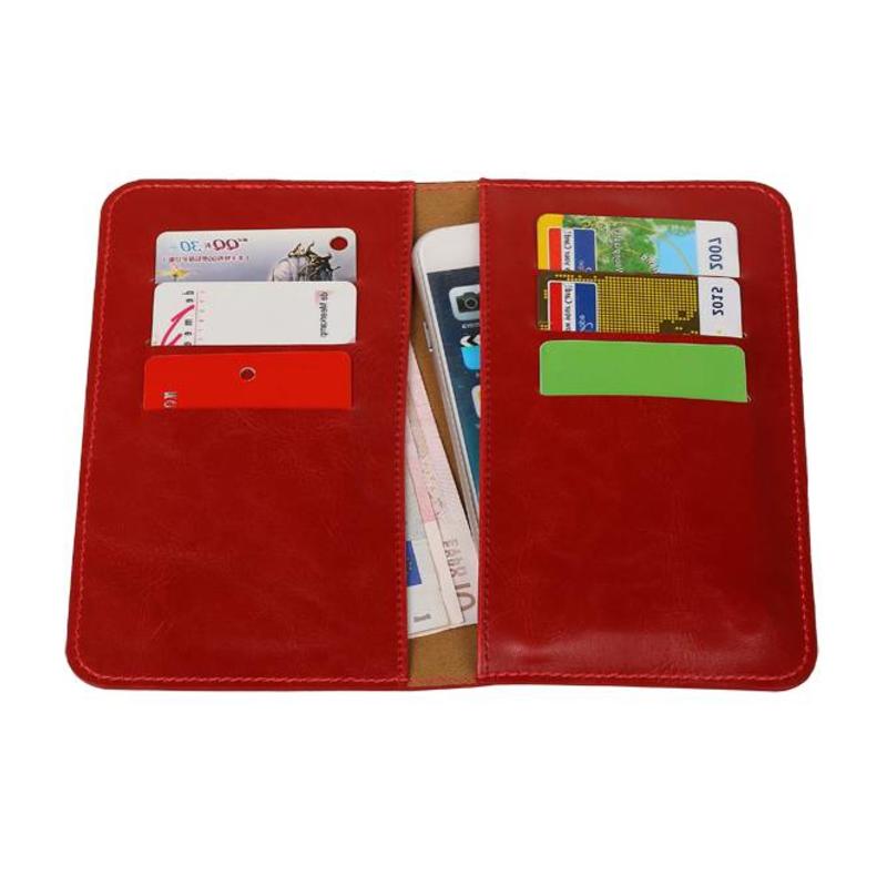 Portafoglio Pull Up taglia M rosso