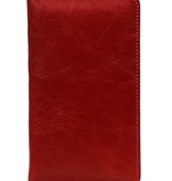 Pull Up Wallet Size M Red