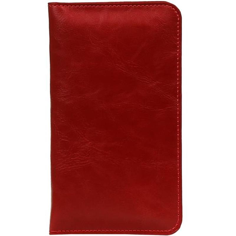 Portefeuille Pull-Up Taille M Rouge