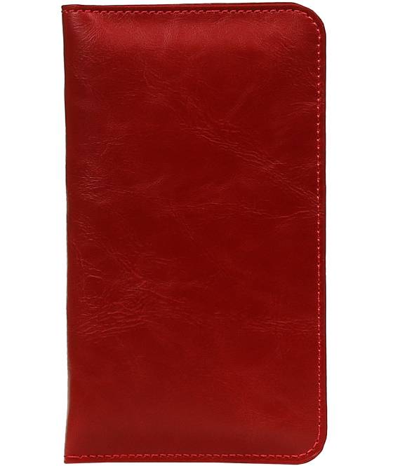Pull Up Wallet Size M Red