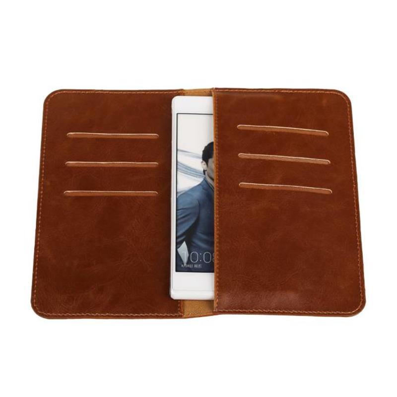 Cartera Pull Up Talla M Marrón