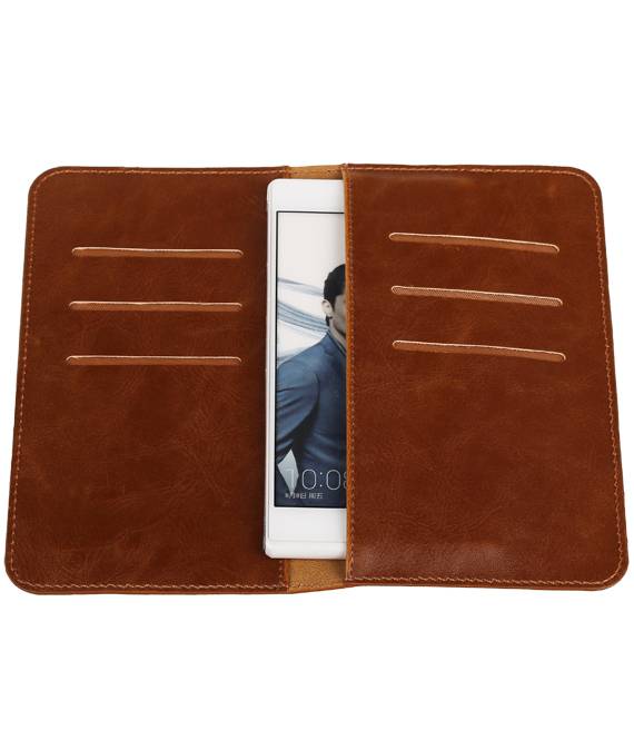 Pull Up Wallet Taille M Brown