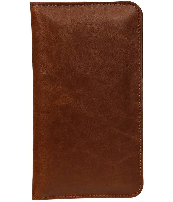 Pull Up Wallet Size M Brown