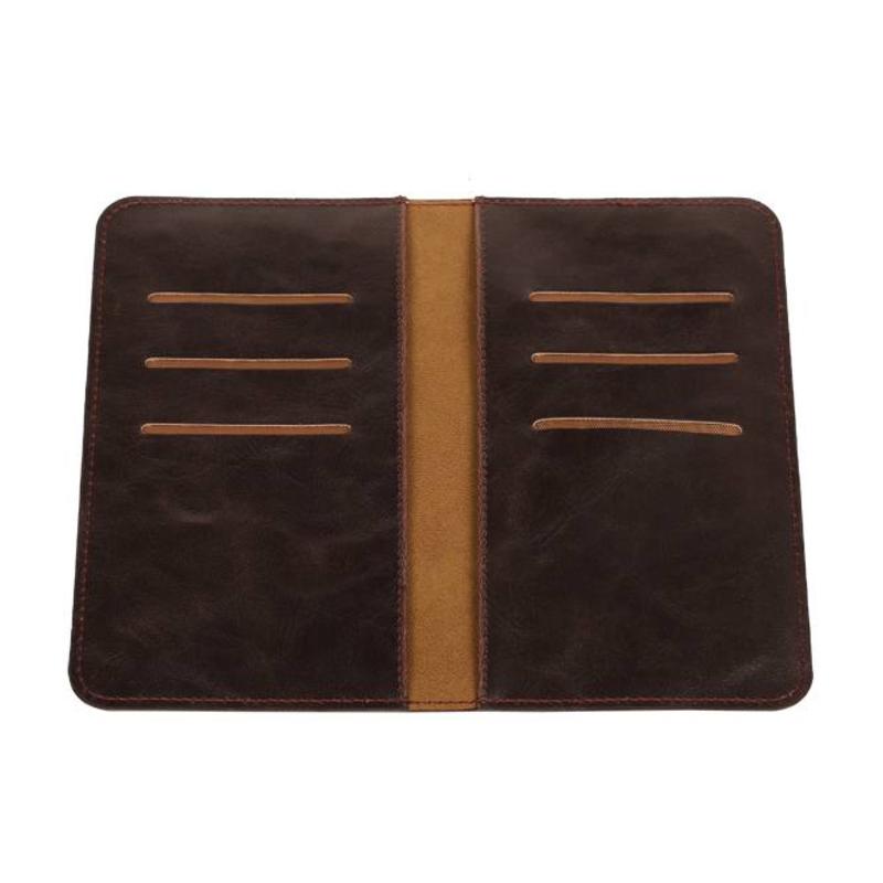 Portefeuille à rabat taille M Mocca