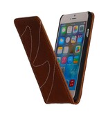 Lavato Custodia in pelle flip per iPhone 6 Brown
