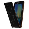 Gewaschenem Leder Flip Case für Galaxy A5 Schwarz