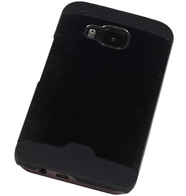 Custodia rigida in alluminio leggero per HTC One M9 nero