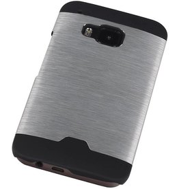Custodia rigida in alluminio leggero per HTC One M9 Argento