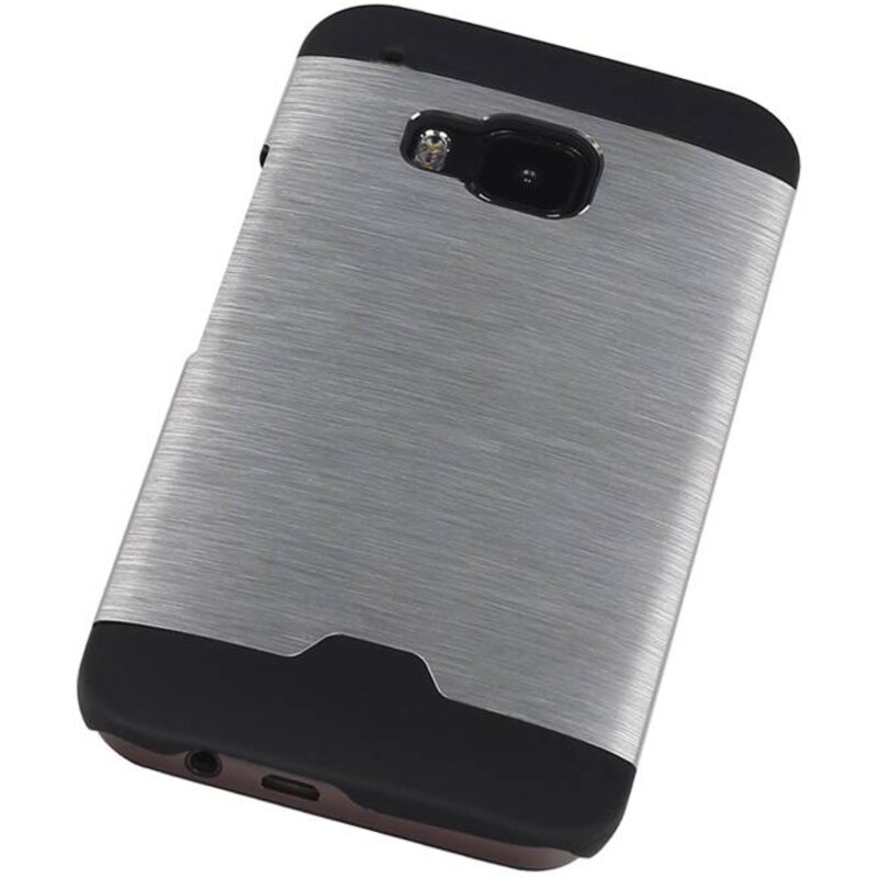 Custodia rigida in alluminio leggero per HTC One M9 Argento
