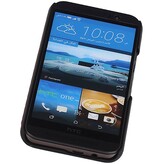 Estuche rígido de aluminio ligero para HTC uno M9 Oro