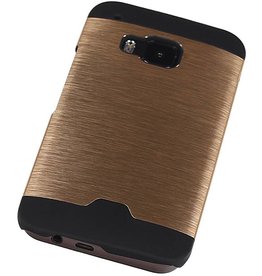 Light Aluminium hårdt etui til HTC One M9 Guld