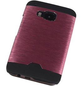 Light Aluminium hårdt etui til HTC One M9 Pink