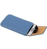 Model 1 Smartphone Pouch Maat S ( Galaxy S2 i9100 )  Blauw