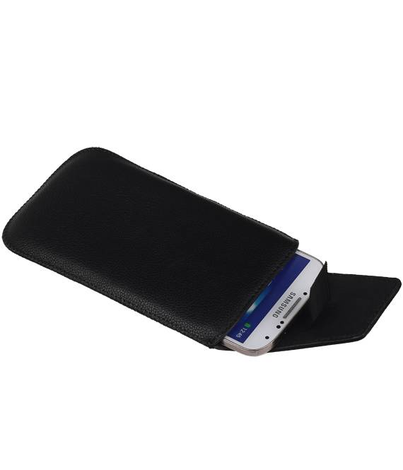 Modèle 1 Smartphone Taille M Pouch (Galaxy S4 i9500) Noir