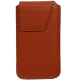 Modèle 1 Smartphone Taille M Pouch (Galaxy S4 i9500) Brown