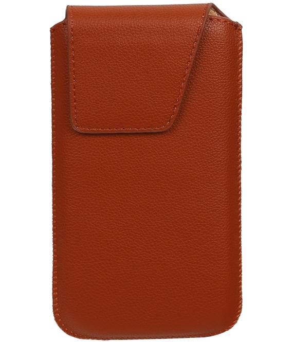 Model 1 Smartphone Pouch Størrelse M (Galaxy S4 i9500) Brun