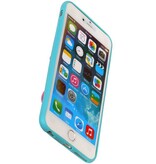 Stående Butterfly TPU Taske til iPhone 6 Turkis