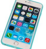 Debout cas papillon TPU pour iPhone 6 Turquoise