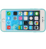 Butterfly Standing TPU Case for iPhone 6 Turquoise