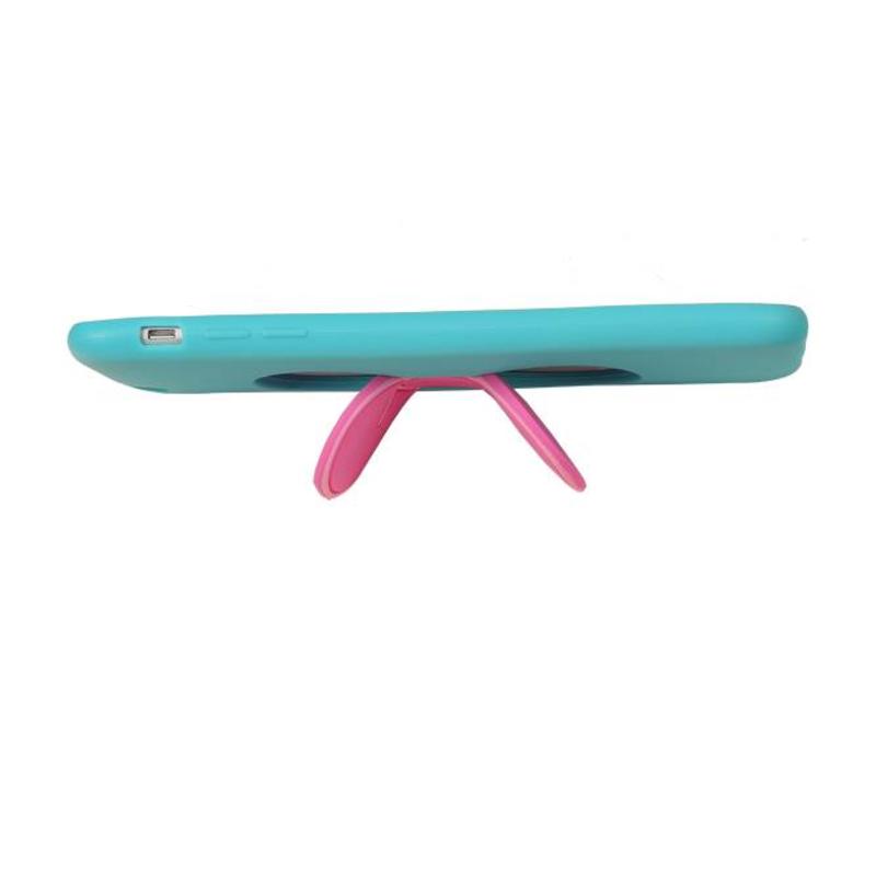 Stehend Schmetterlings-TPU für iPhone 6 Turquoise